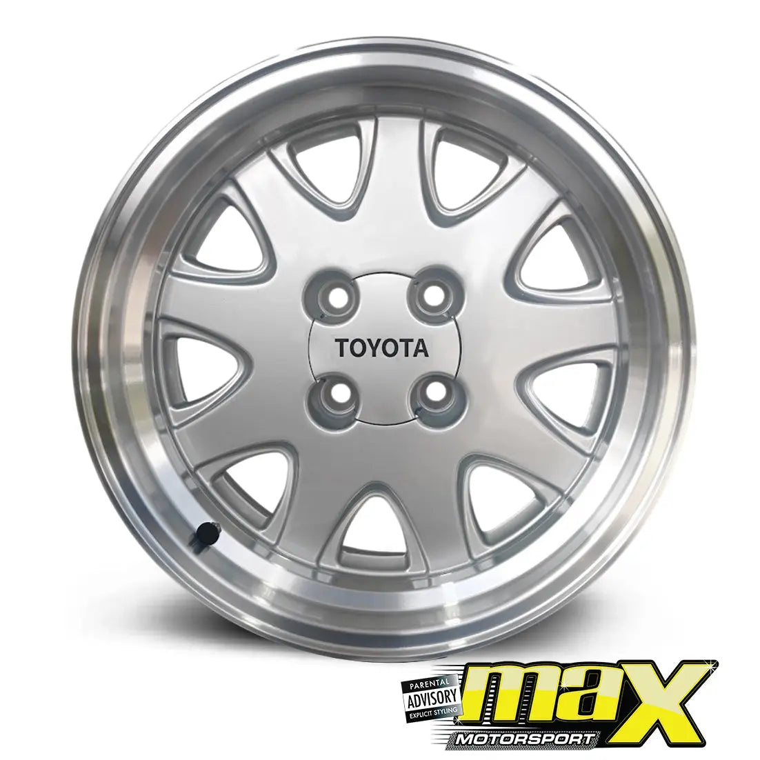 15 Inch Mag Wheel – MX5203-01 Toyota Twincam Dish Wheel - 4x100 PCD Max Motorsport
