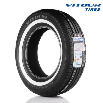 15 Inch - Vitour Galaxy R1 88H White Wall Tyre - (185/65/15) Vitour Tyres