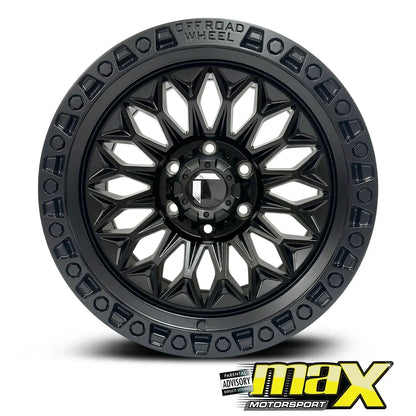 16 Inch Mag Wheel - MX057MB Bakkie Wheels (6x139.7 PCD) Max Motorsport