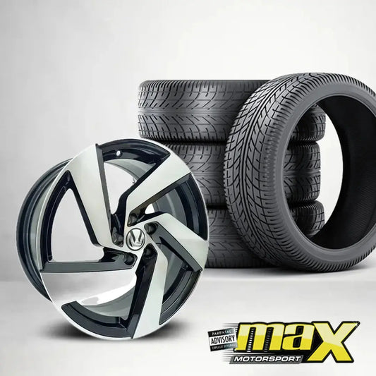 17 Inch - MX1921 Pretoria Golf 7R Style Wheel & Tyre Combo - 5x100 PCD Max Motorsport