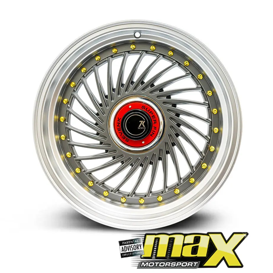 17 Inch Mag Wheel - MX1213-S SevenK Twist Wheel (4x100 / 4x114.3PCD) Max Motorsport