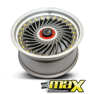 17 Inch Mag Wheel - MX1213-S SevenK Twist Wheel (4x100 / 4x114.3PCD) Max Motorsport