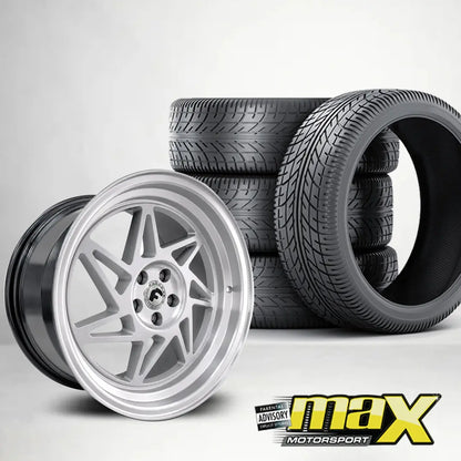 17 Inch Mag Wheel - M2502-B17 Forgiato Twist Wheel & Tyre Combo - 4x100 PCD Max Motorsport