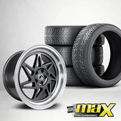 17 Inch Mag Wheel - M2502-F17 Forgiato Twist Wheel & Tyre Combo - 4x100 PCD Max Motorsport