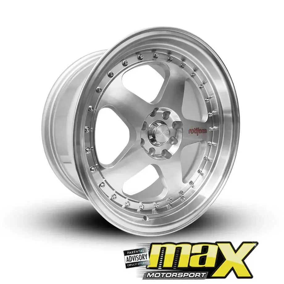 17 Inch Mag Wheel - MX1026-WT Rotform ROC Style Wheel (4x100 / 4x114.3 PCD) Max Motorsport