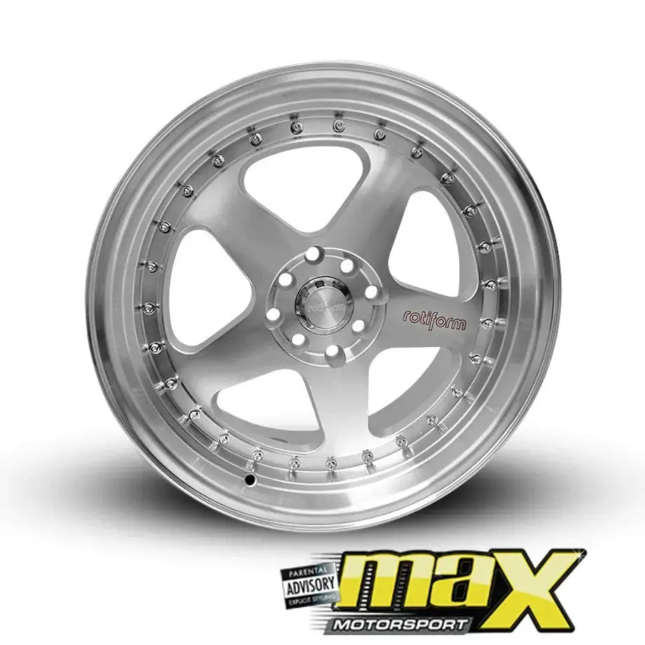 17 Inch Mag Wheel - MX1026-WT Rotform ROC Style Wheel (4x100 / 4x114.3 PCD) Max Motorsport
