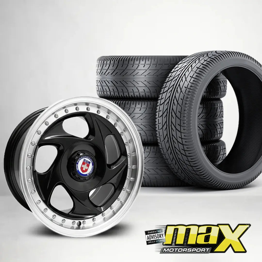 17 Inch Mag Wheel - MX115-17A HR.E Blade Style Wheel & Tyre Combo - 4x100 / 5x100 PCD Max Motorsport