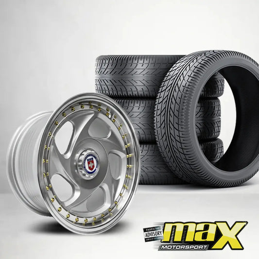 17 Inch Mag Wheel - MX115-17C HR.E Blade Style Wheel & Tyre Combo - 4x100 / 5x100 PCD Max Motorsport