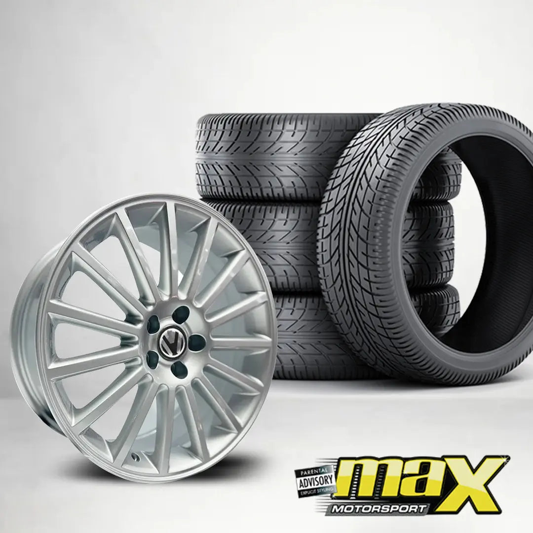 17 Inch Mag Wheel - MX1690 Golf 4 R32 Style Wheel & Tyre Combo - 5x100 PCD Max Motorsport