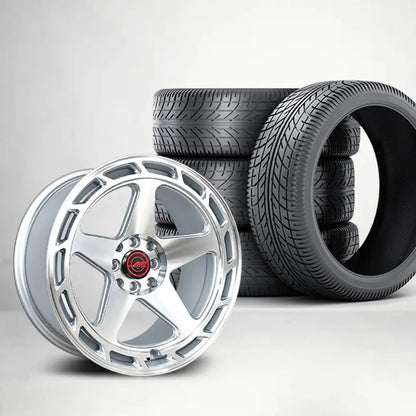 17 Inch Mag Wheel -  MX838 ACV.1 Concave Wheel Wheel & Tyre Combo - 4x100 / 4x114.3 PCD Max Motorsport