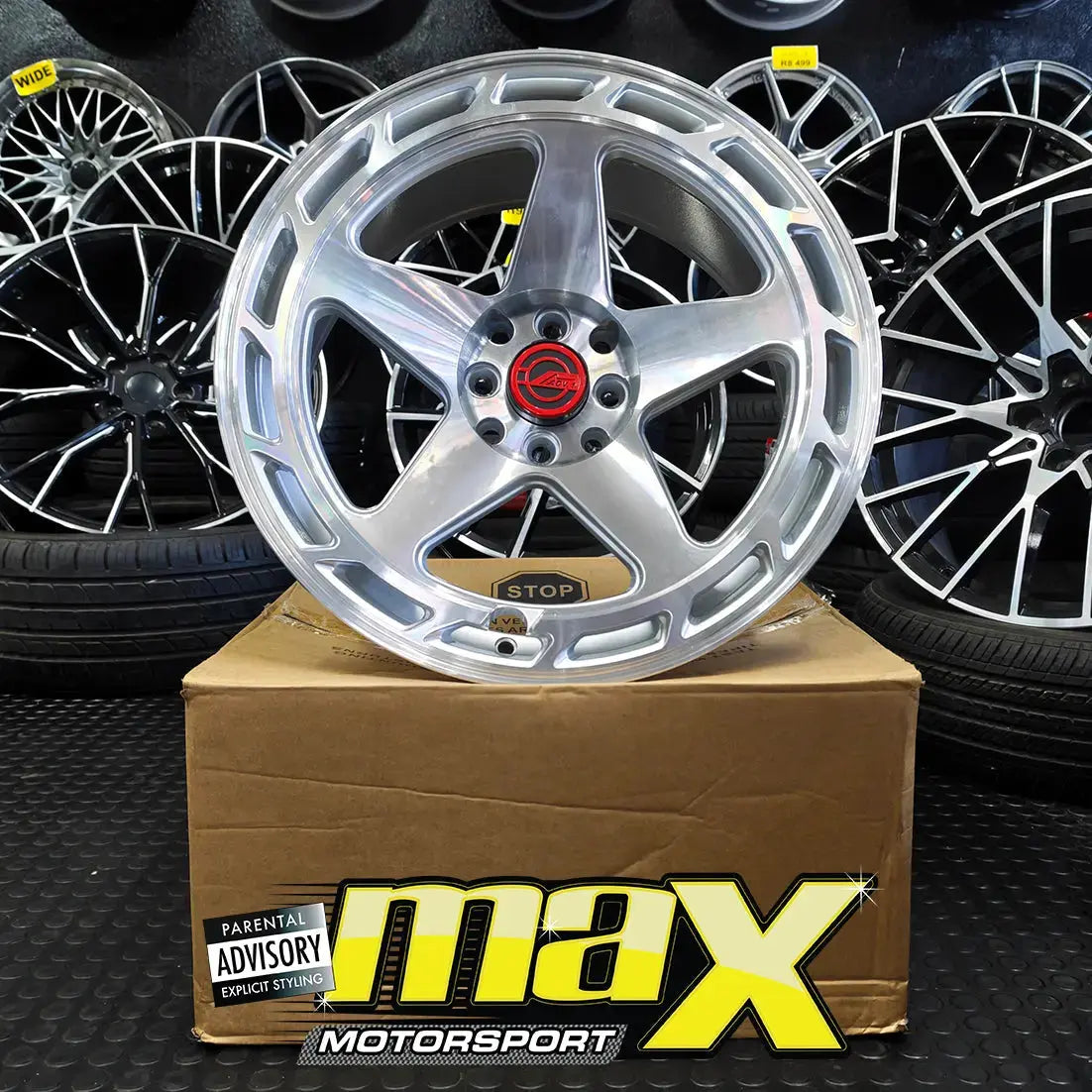 17 Inch Mag Wheel -  MX838 ACV.1 Concave Wheel Wheel & Tyre Combo - 4x100 / 4x114.3 PCD Max Motorsport