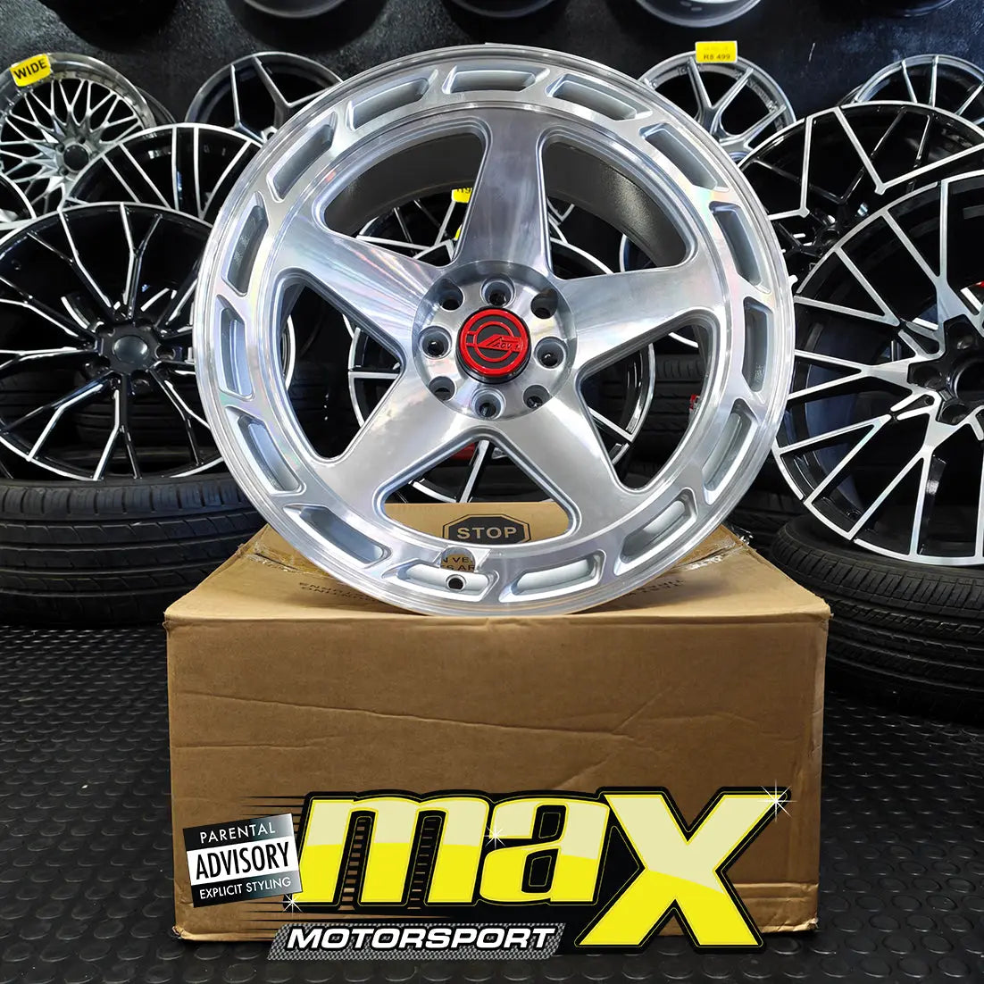 17 Inch Mag Wheel - MX838 ACV.1 Twist Wheel - 4x100 / 4x114.3 PCD Max Motorsport
