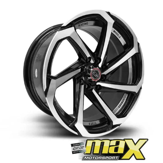 17 Inch Mag Wheel - MX8828-17BL Concave Wheels (4x100/ 4x114.3 PCD) Max Motorsport