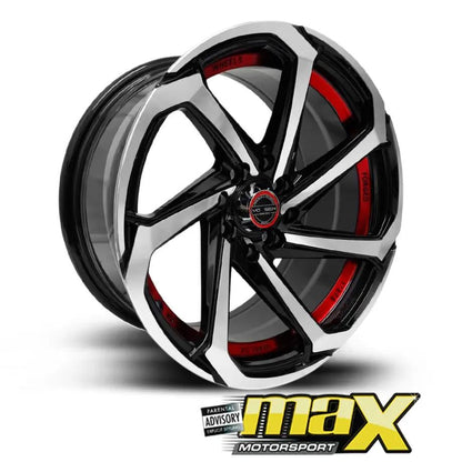 17 Inch Mag Wheel - MX8828-17RD Concave Wheels (4x100/ 4x114.3 PCD) Max Motorsport