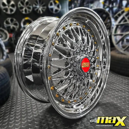 17 Inch Mag Wheel - MXBS01-17 Chrome BSS Wheel - 4x100 / 5x100 PCD Max Motorsport
