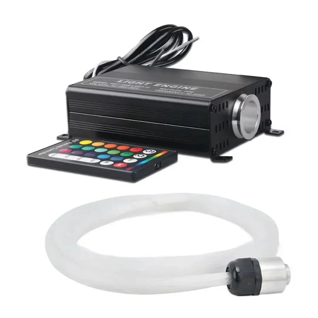 18W App Control Car Roof Fiber Optic Starry Light Kit - 300 Stars Max Motorsport