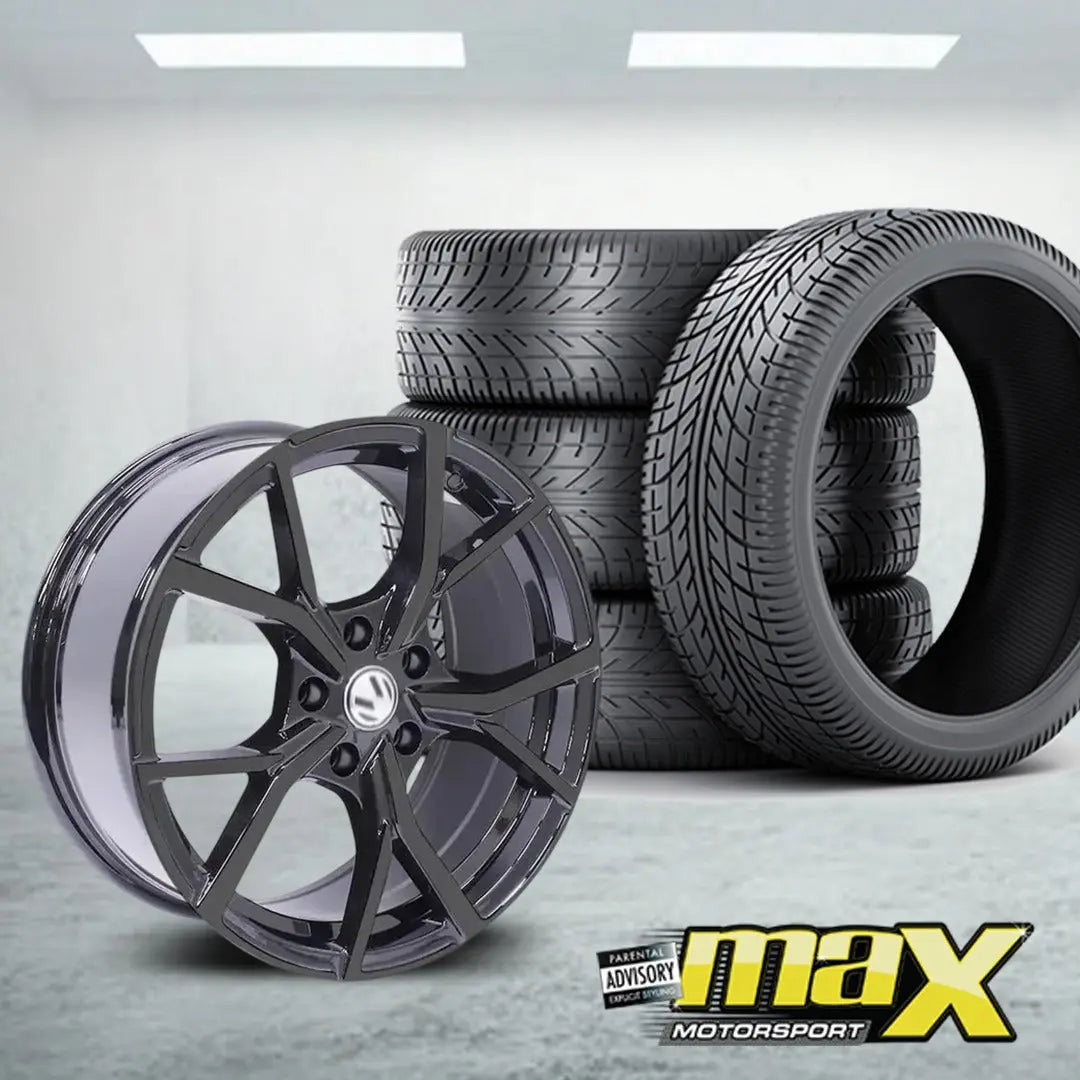 19 Inch MX498 Golf 8R Style Wheel & Tyre Combo -  5x112 PCD Max Motorsport