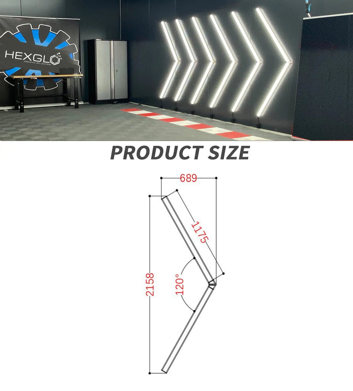 2 Piece Arrow Style LED Hex Light Kit – Max Motorsport