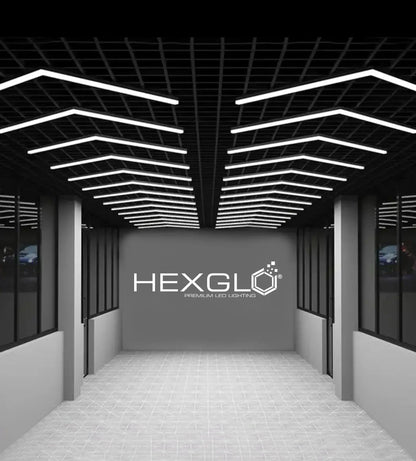 2 Piece Arrow Style LED Hex Light Kit Hexglo - Hexagon LED Lighting