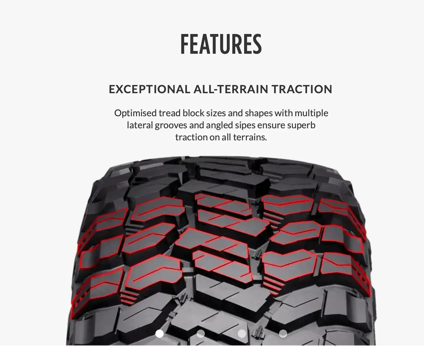 20 Inch Radar Renegade R/T+ Rugged Terrain 121/118QE Bakkie Tyre (265/50/20) Radar Tyres