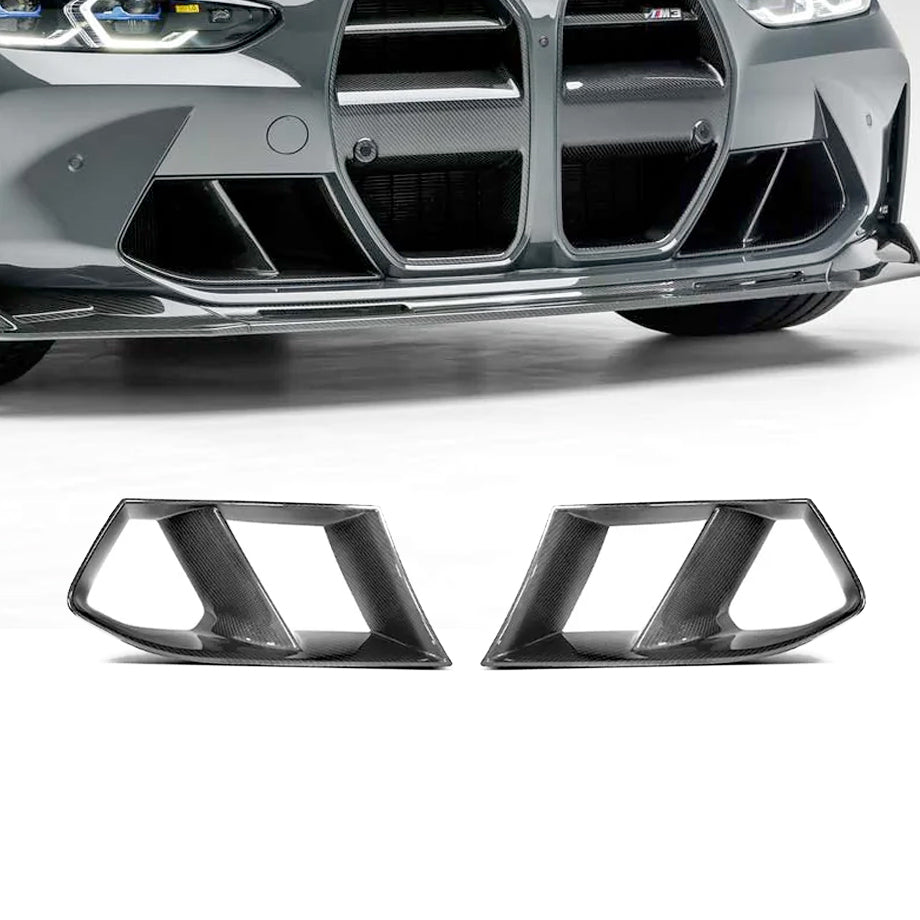 BM G80 / G82 (M3/M4) Carbon Fibre Performance Style Front Bumper Air Vent Covers