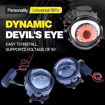 3 Inch Projector LED Devil Eyes Max Motorsport