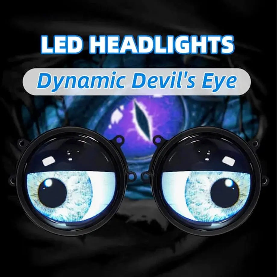 3 Inch Projector LED Devil Eyes Max Motorsport