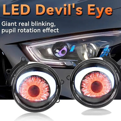 3 Inch Projector LED Devil Eyes Max Motorsport