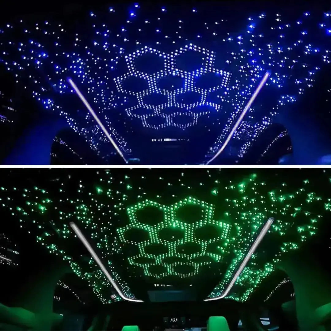 36W App Control Car Roof Fiber Optic Starry Light Kit - 1000 Stars Max Motorsport
