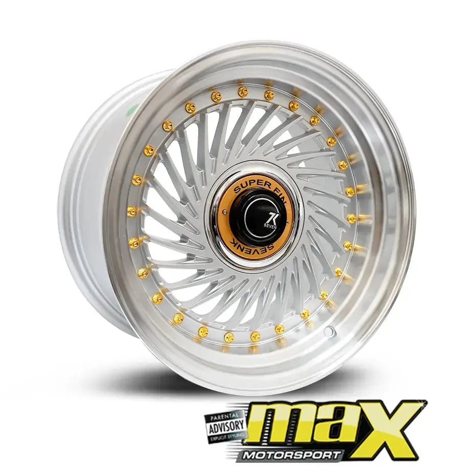 15 Inch Mag Wheel - MX1213 SevenK Twist Wheel (4x100 / 4x108 PCD) Max Motorsport