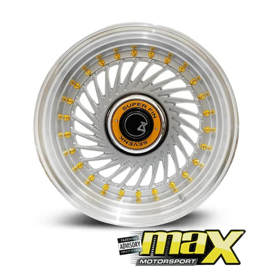 15 Inch Mag Wheel - MX1213 SevenK Twist Wheel (4x100 / 4x108 PCD) Max Motorsport