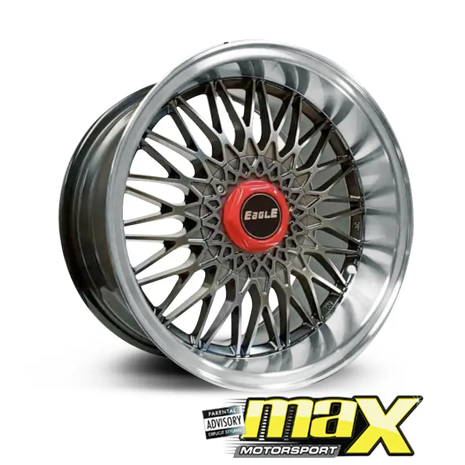 15 Inch Mag Wheel - MX5057-D Eagle Wheel (4x100/4x108 PCD) – Max Motorsport