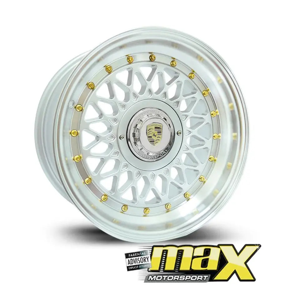 15 Inch Mag Wheel - MX666 Posch Mesh Style Wheel (4x100 / 5x100PCD) Max Motorsport