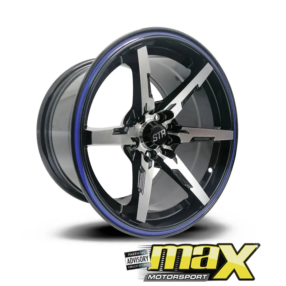 15 Inch Mag Wheel - MX824 STR Concave Wheels (5x100 / 5x114.3 PCD) Max Motorsport