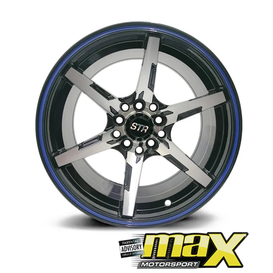 15 Inch Mag Wheel - MX824 STR Concave Wheels (5x100 / 5x114.3 PCD) Max Motorsport