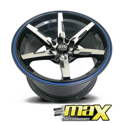 15 Inch Mag Wheel - MX824 STR Concave Wheels (5x100 / 5x114.3 PCD) Max Motorsport