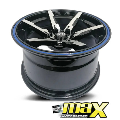 15 Inch Mag Wheel - MX824 STR Concave Wheels (5x100 / 5x114.3 PCD) Max Motorsport