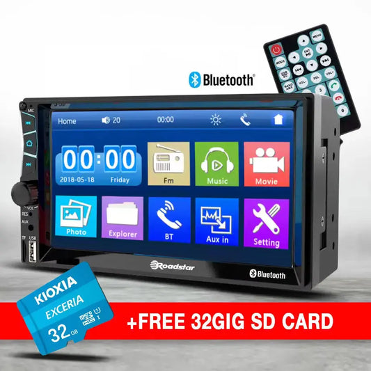 7 Inch Roadstar MP5 Double Din Media Player +FREE 32G SD CARD Roadstar