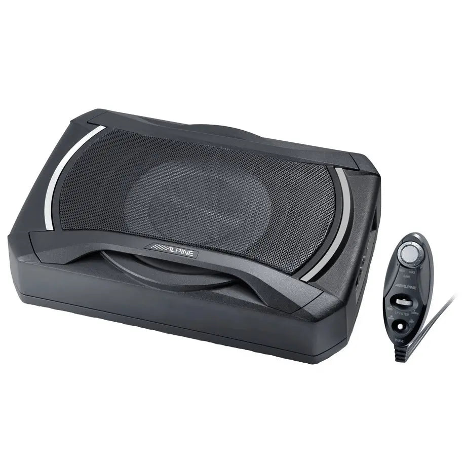 Alpine SWE-1080 8 Inch Compact Active Subwoofer Max Motorsport