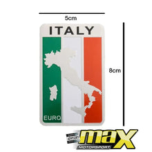 Load image into Gallery viewer, Aluminum Italian Land Stick On Emblem Badge maxmotorsports
