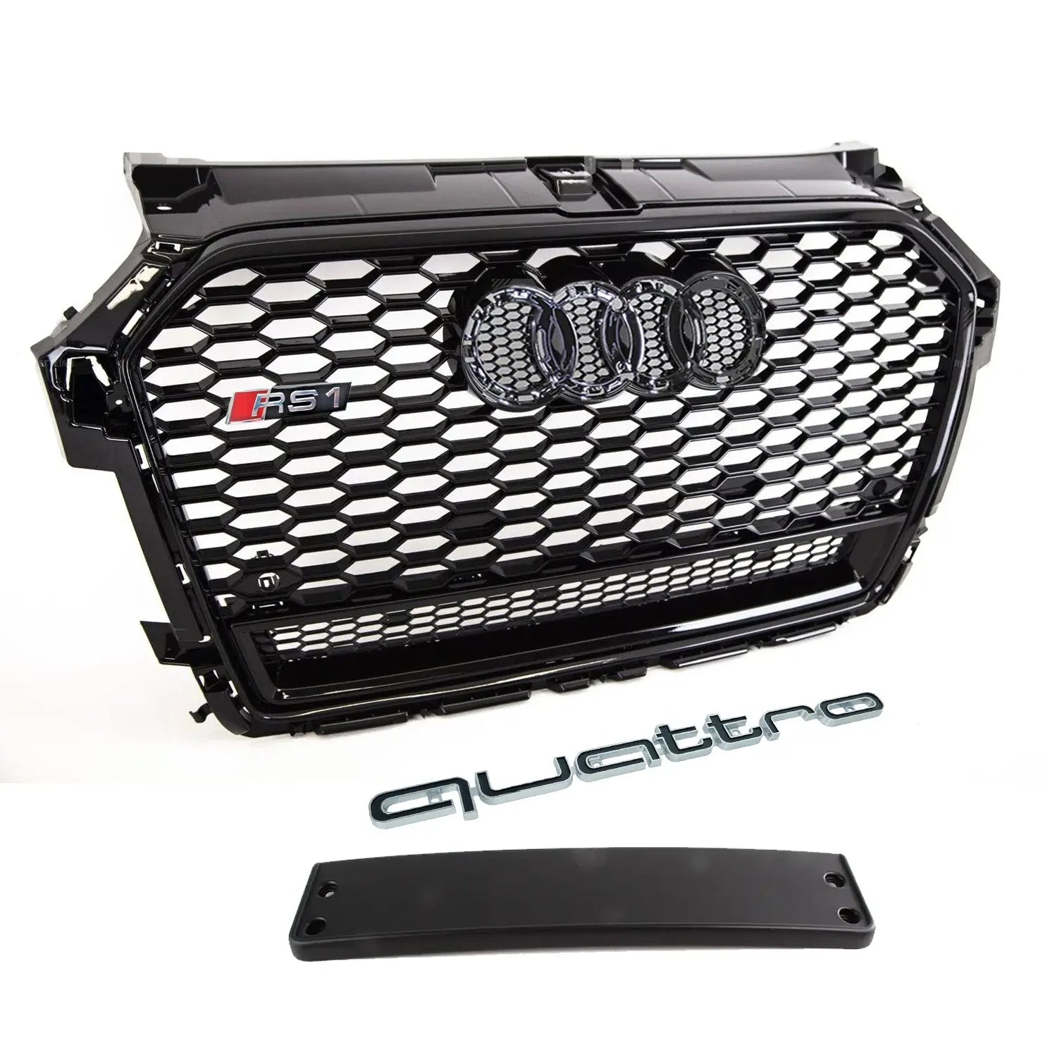 Audi A1 (16-18) RS1  Style Gloss Black Upgrade Grille Max Motorsport