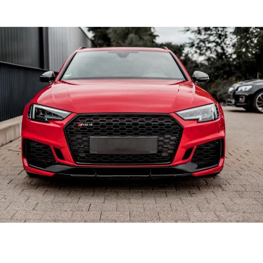 Audi A4 B9 (16-18) RS4 De-baged Style Plastic Upgrade Front Bumper Max Motorsport