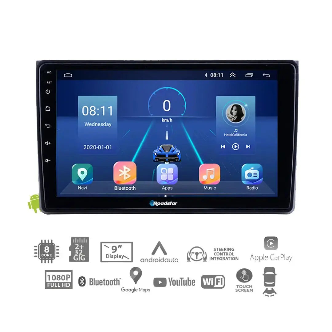 Audi A4 (02-08) - 9 Inch Roadstar Android Entertainment & GPS System Roadstar
