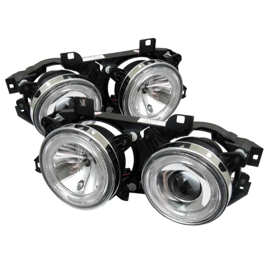 BM E30 3-Series Crystal Angel Eye Projector Headlights maxmotorsports