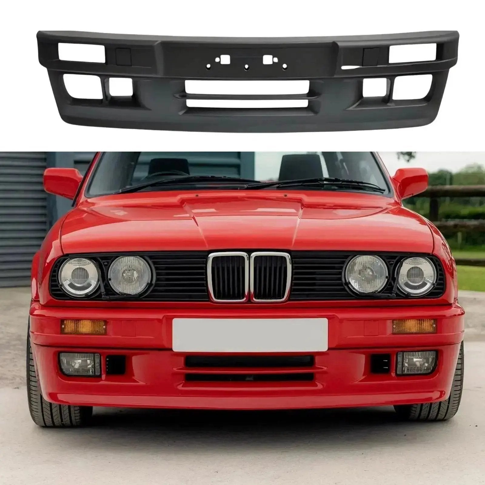 BM E30 Plastic Bumper M-Tech Style Body Kit (5-Piece) (Copy) Max Motorsport