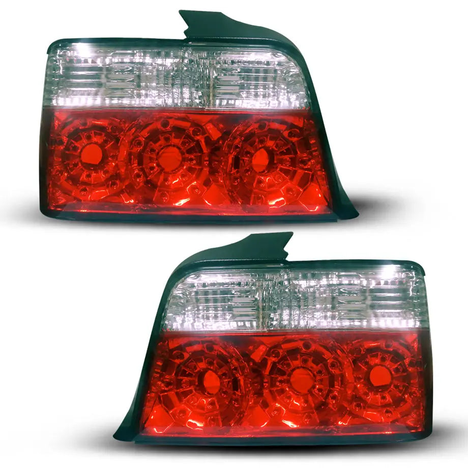 BM E36 3-Series Semi Crystal Diamond Taillight - 4DR (93-98) maxmotorsports