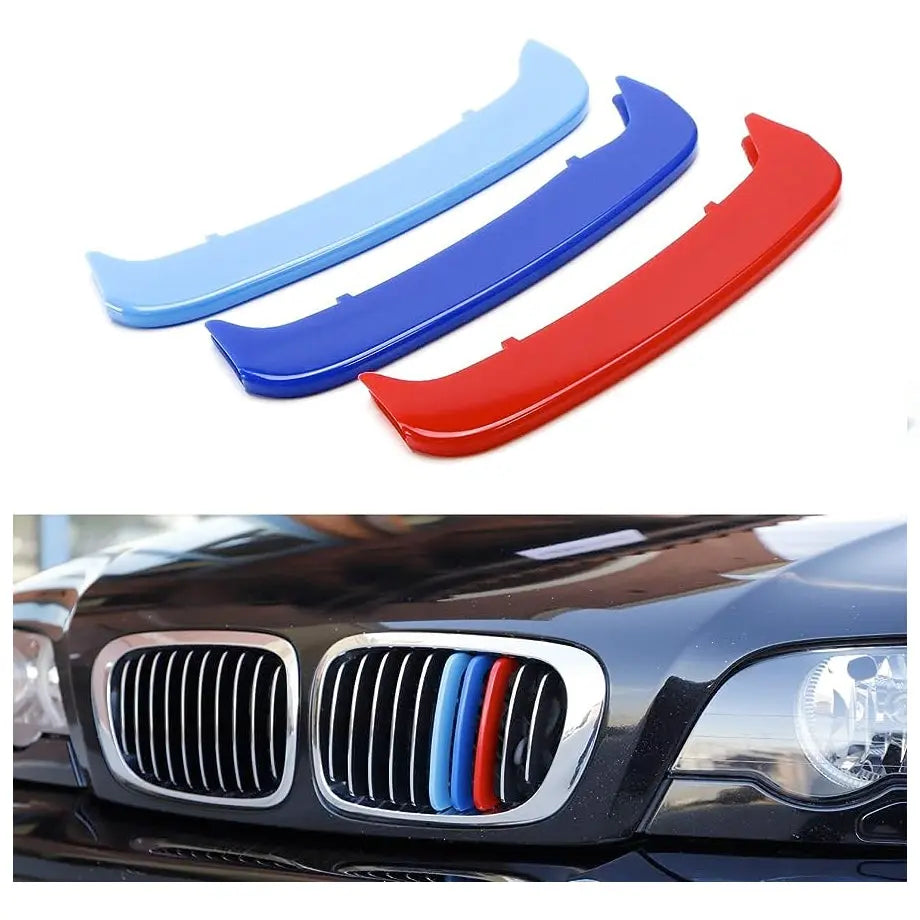 BM E46 (02-04) M-Sport Clip On Grille Stripes Max Motorsport