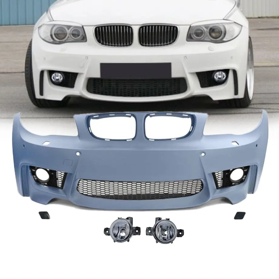 Plastic Front BM E82 / E87 (1-Series) - 1M Style Plastic Front Bumper Upgrade – Max ...