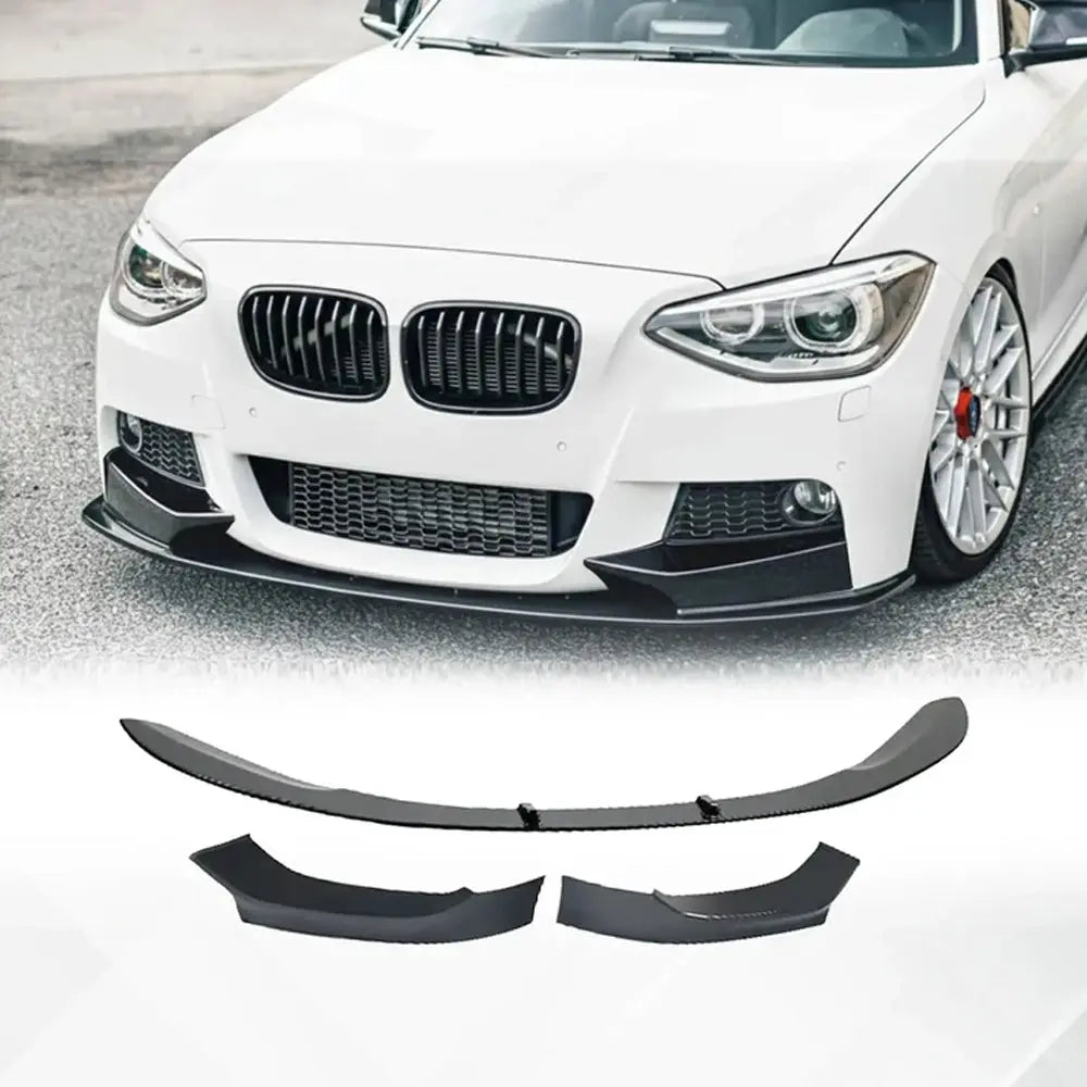 BM F20 1-Series (11-14) Gloss Black 3-Piece Front Spoiler Max Motorsport