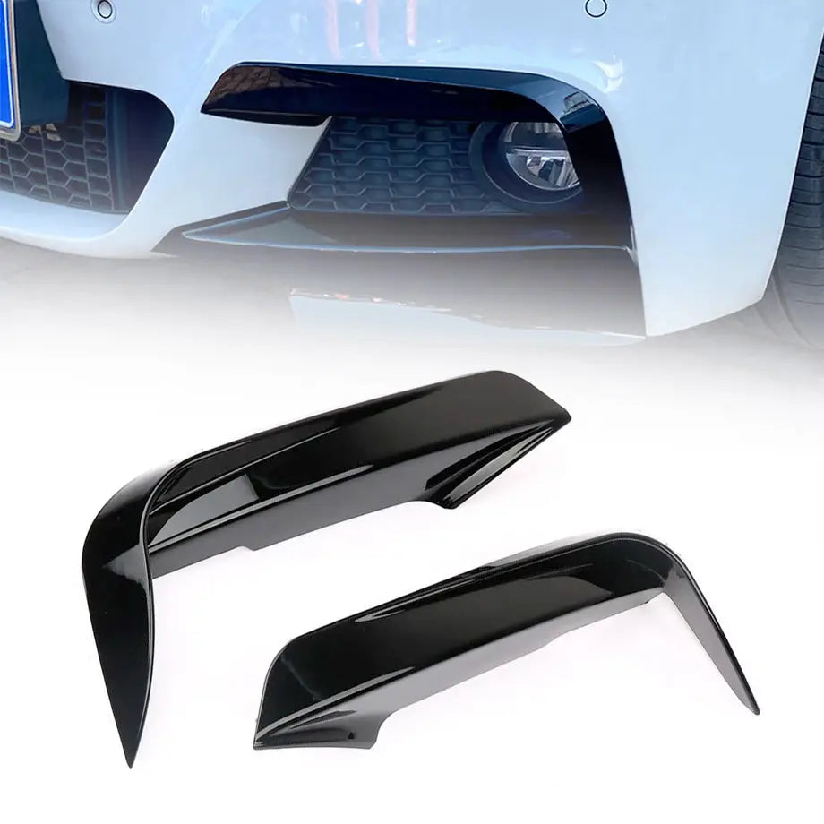 BM F30 3-Series Gloss Black Upper Front Bumper Splitter Max Motorsport